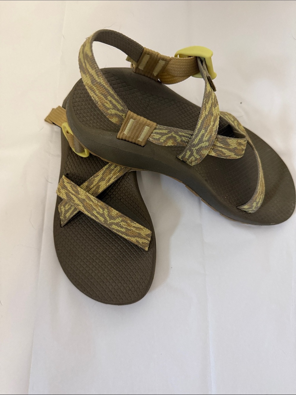 Chaco Women's Olive & Brown Strappy Outdoor Sandals - Picture 3 of 4